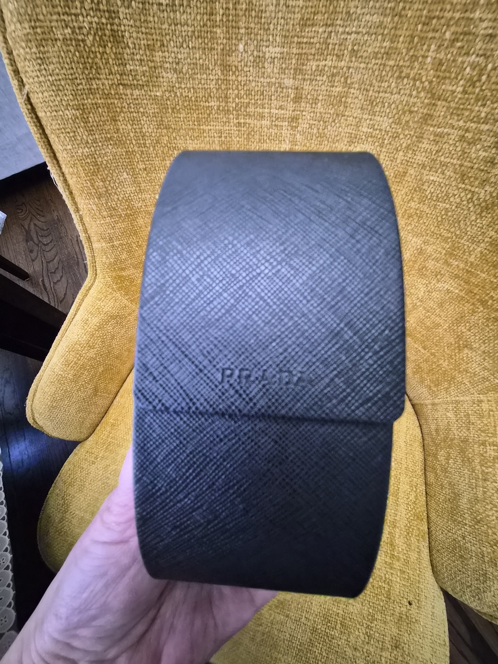Prada Black Saffiano Leather Glasses Case - Picture 3 of 4